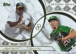2024 Topps Dynamic Duals Base Dual Autographs Miguel Tejada / Zach Gelof #42A card