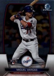 2023 Bowman Chrome Base Set Miguel Vargas #40 card