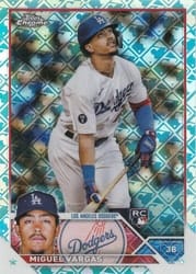 2023 Topps Chrome Logofractor Edition Base Set Miguel Vargas #161 card