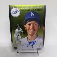 2023 Topps Chrome Platinum Anniversary Autographs Miguel Vargas #CPA-MVA card