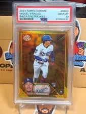 2023 Topps Chrome Radiating Rookies Miguel Vargas #RR-19 card