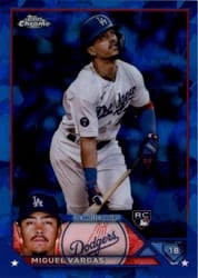 2023 Topps Chrome Sapphire Edition Base Set Miguel Vargas #163 card