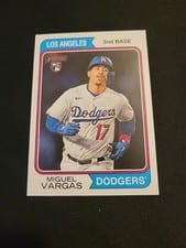 2023 Topps Heritage Mini Miguel Vargas #694 card