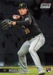 2021 Stadium Club Chrome Base Set Miguel Yajure #317 card