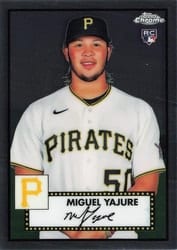 2021 Topps Chrome Platinum Anniversary Base Set Miguel Yajure #61 card