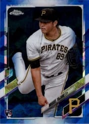 2021 Topps Chrome Sapphire Edition Base Set Miguel Yajure #612 card