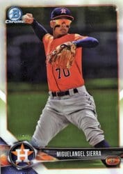 2018 Bowman Chrome Prospects Miguelangel Sierra #BCP53 card