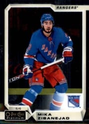 2018-19 O-Pee-Chee Platinum Base Set Mika Zibanejad #31 card