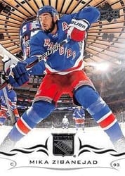 2018-19 Upper Deck Base Set Mika Zibanejad #124 card