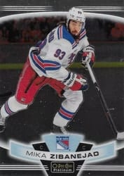 2019-20 O-Pee-Chee Platinum Base Set Mika Zibanejad #32 card