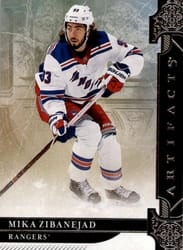 2019-20 Upper Deck Artifacts Base Set Mika Zibanejad #23 card
