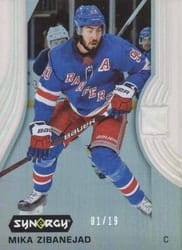 2019-20 Upper Deck Synergy Base Set Mika Zibanejad #7 card