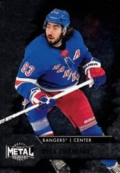 2020-21 SkyBox Metal Universe Base Set Mika Zibanejad #93 card