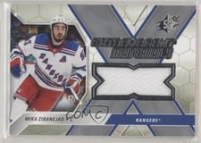 2020-21 SPx Extravagant Materials Mika Zibanejad #EX-MZ card