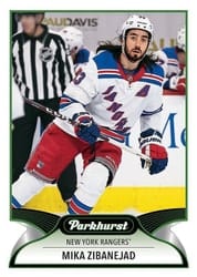 2021-22 Parkhurst Base Set Mika Zibanejad #7 card