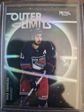 2025-26 SkyBox Metal Universe Outer Limits Mika Zibanejad #OL-26 card