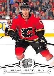 2018-19 Upper Deck Base Set Mikael Backlund #29 card