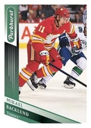 2019-20 Parkhurst Base Set Mikael Backlund #166 card