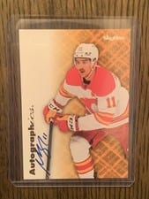2023-24 SkyBox E-X 2000 Autographics Mikael Backlund #AG-MB card