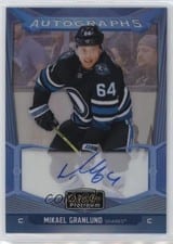 2024-25 O-Pee-Chee Platinum Blue Rainbow Autographs Mikael Granlund #BA-MG card