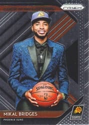 2018-19 Panini Prizm Luck of the Lottery Mikal Bridges #10 card