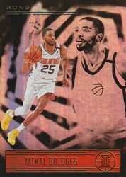 2020-21 Panini Illusions Base Set Mikal Bridges #56 card