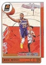 2021-22 Hoops Winter Base Set Mikal Bridges #16 card