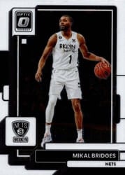 2022-23 Donruss Optic Base Set Mikal Bridges #108 card