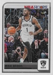 2023-24 Hoops Winter Base Set Mikal Bridges #95 card