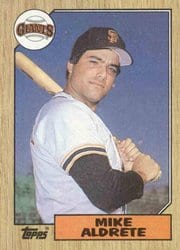 1987 Topps Base Set Mike Aldrete #71 card