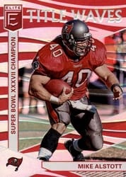 2019 Donruss Elite Title Waves Mike Alstott #TW-12 card