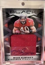 2022 Panini Black Sizeable Signatures Jersey Mike Alstott #SSJ-MAL card