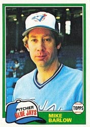 1981 Topps Base Set Mike Barlow #77 card