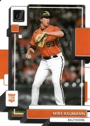 2022 Panini Chronicles Clearly Donruss Mike Baumann #9 card