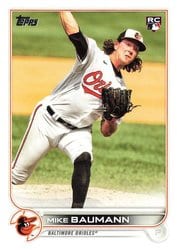 2022 Topps Base Set Mike Baumann #502 card