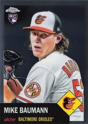 2022 Topps Chrome Platinum Anniversary Base Set Mike Baumann #242 card
