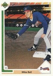 1991 Upper Deck Base Set Mike Bell #644 card