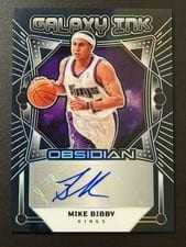 2024-25 Panini Obsidian Galaxy Ink Mike Bibby #GI-MIK card
