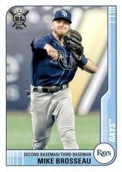 2021 Topps Big League Base Set Mike Brosseau #152 card
