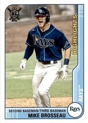 2021 Topps Big League Base Set Mike Brosseau #294 card