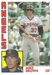 1984 Topps Base Set Mike Brown #643 card