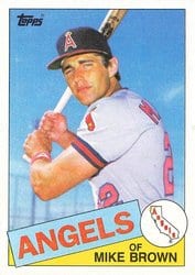 1985 Topps Base Set Mike Brown #258 card