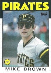 1986 Topps Base Set Mike Brown #114 card