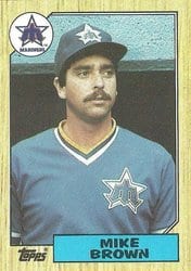1987 Topps Base Set Mike Brown #271 card