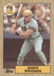 1987 Topps Base Set Mike Brown #341 card