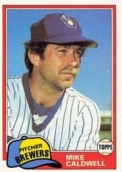 1981 Topps Base Set Mike Caldwell #85 card