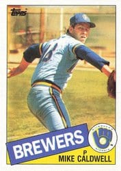 1985 Topps Base Set Mike Caldwell #419 card
