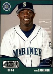 2002 Upper Deck 40-Man Base Set Mike Cameron #179 card