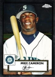 2021 Topps Chrome Platinum Anniversary Base Set Mike Cameron #587 card