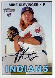 2016 Topps Heritage Base Set Mike Clevinger #639 card